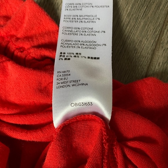 Free People Grand Slam Tube Top Red Size Medium - Picture 10 of 14